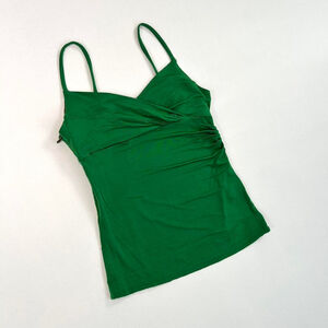 2007 Cavalli emerald green asymmetrical tank top